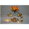 Image 1 : Selection of collectibles including teapots, vases, porcelain figurine, etc
