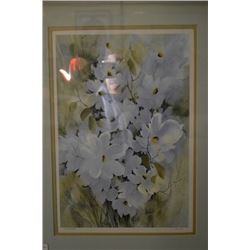 Framed limited edition print "Cascade of Colour" 732/2950 signed by artist Kai-Liis McInnes