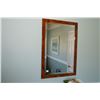 Image 1 : Bevelled wall mirror in burled frame