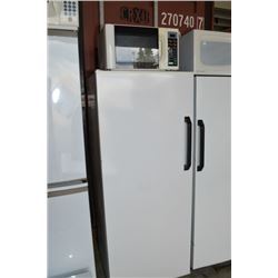 GE Medium sized fridge and a Sunbeam microwave