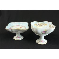 2 Limoges Footed Serving Bowls