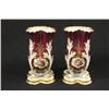 Image 1 : Red & White Porcelain Vases