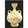Royal Worcester Porcelain Vase with Flowers