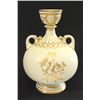 Image 6 : Royal Worcester Porcelain Vase with Flowers