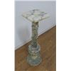 Image 2 : Alabaster Pedestal With Birdbath on Top