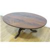 Image 1 : Oval Mahogany Ball & Claw Coffee Table