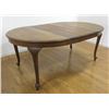 Image 2 : Queen Anne Round Oak Table With 3 leaves