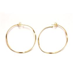 Pair of Marco Bicego 18k Gold Hoop Earrings