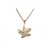 Image 1 : 14k Starfish Pendant with Diamonds