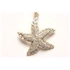 Image 2 : 14k Starfish Pendant with Diamonds