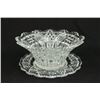 Image 1 : Exceptional Cut Glass Bowl with Underplate