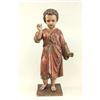 Polychrome CHrist Child Wood Figure