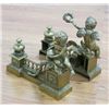Image 2 : Pair of Bronze Chenets with Putti