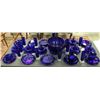 Image 8 : Lot of Blue Glass