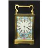 Image 1 : Bronze Carriage Clock with Sevres Style Plaques