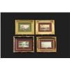 Image 1 : Set of 4 Italian Framed Italian Framed Watercolors