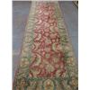 Image 1 : Handmade Red Carpet with Green Border