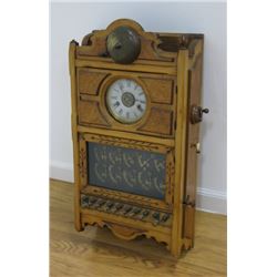 Victorian Wall Clock with Alarm Bell