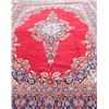Image 1 : Red Persian Rug Center Medallion Kashan Carpet