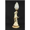 Image 2 : Pair of Figural Spelter Cherub Table Torch Lamps