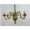 Image 3 : Pair of Williamsburg Style Brass Chandeliers
