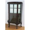 Image 1 : Mahogany Curved Glass Curio Cabinet