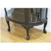 Image 2 : Mahogany Curved Glass Curio Cabinet