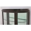 Image 3 : Mahogany Curved Glass Curio Cabinet