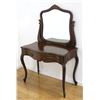 Image 2 : Mahogany Vanity With Swivel Mirror & Stool