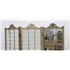 Image 2 : 3 Sectioned Mirrored Screen Painted Gold