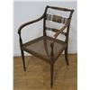 Image 2 : 2 Pair Adam Style Arm Chairs with Cane Seats