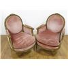 Pair of Gilt Wood French Bergere Chairs
