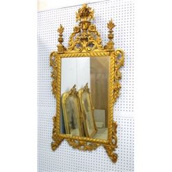 French gold leaf wood mirror