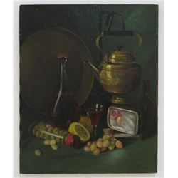 J.P. Francis, "Still Life with Olives & Grapes"