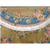 Image 4 : Chinese Round Gold Floral Carpet