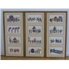 Image 1 : Set of 3 Chinese Paintings on Silk