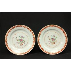 Pair of Antique Chinese Porcelain Dishes