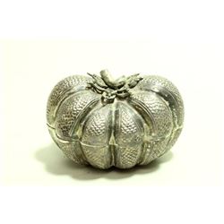 Silver Etrog Box with Worm