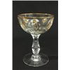 Image 2 : Set of Gilt & Cut Glass French Crystal Stemware