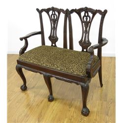 Chinese Chippendale Style Bench