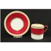 Image 3 : Wedgwood Ulander ruby demitasse cups & saucers