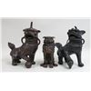 Image 1 : 3 Bronze Foo Dogs