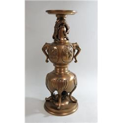 Asian Bronze Figural Vase