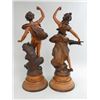 Image 10 : Pair of Man & Woman Spelter Figurines
