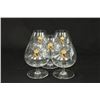 Image 1 : Set of 5 Baccarat Crystal Napoleon Brandy Snifters