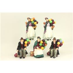 5 Royal Doulton Balloon Figures