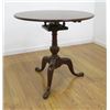 Image 2 : Queen Anne Cherry Wood Round Tilt Top Table