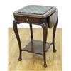Image 1 : Queen Anne Style Onyx Top Drop Leaf Games Table