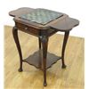 Image 2 : Queen Anne Style Onyx Top Drop Leaf Games Table
