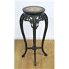 Chinese Marble Top Carved Teakwood Stand